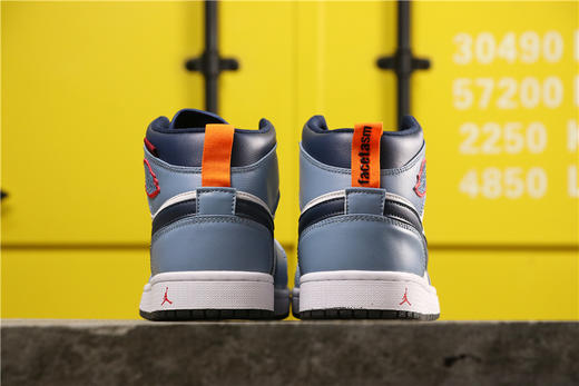 乔丹/Air Jordan AJ1乔丹1代中帮系列Facetasm x Air Jordan 1 Mid “Fearless” 货号：CU2802-100 乔1中帮蓝黑红 36-45 商品图3