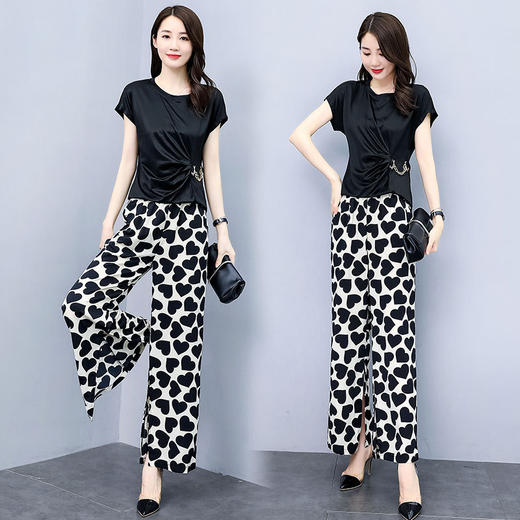 WZNH-BS2072新款套装优雅气质百搭通勤两件套 商品图1