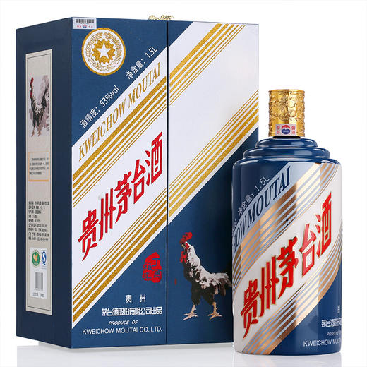 贵州茅台酒 53度生肖纪念年份酒 丁酉鸡年 1.5l 3斤装