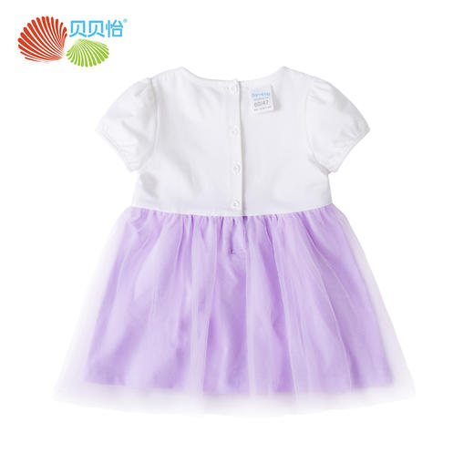 贝贝怡女大童装洋气连衣裙夏装新款宝宝蓬蓬纱公主裙短袖韩版裙子 商品图2