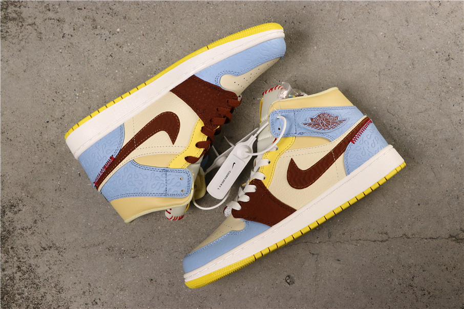 乔丹/Air JordanAJ1 aj1 乔1 乔丹1代中帮系列 Air Jordan 1 High Mid “Fearless” 货号：CU2803-200 乔1中帮非洲风格 36-45