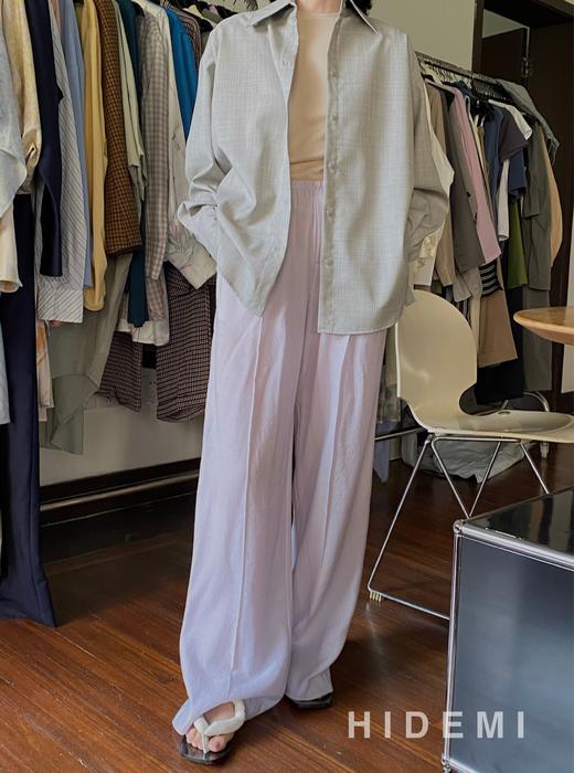 HIDEMI 基础必入 新款超薄有机棉清透收身T恤 六入色 白色/黑色/豆乳色/马卡龙蓝/马卡龙紫/深灰色 商品图10