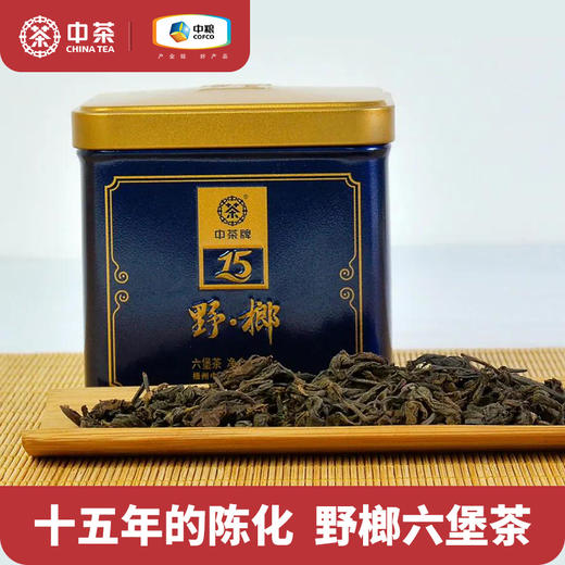 中粮中茶六堡茶2020年广西梧州黑茶野榔六堡茶50g 商品图0