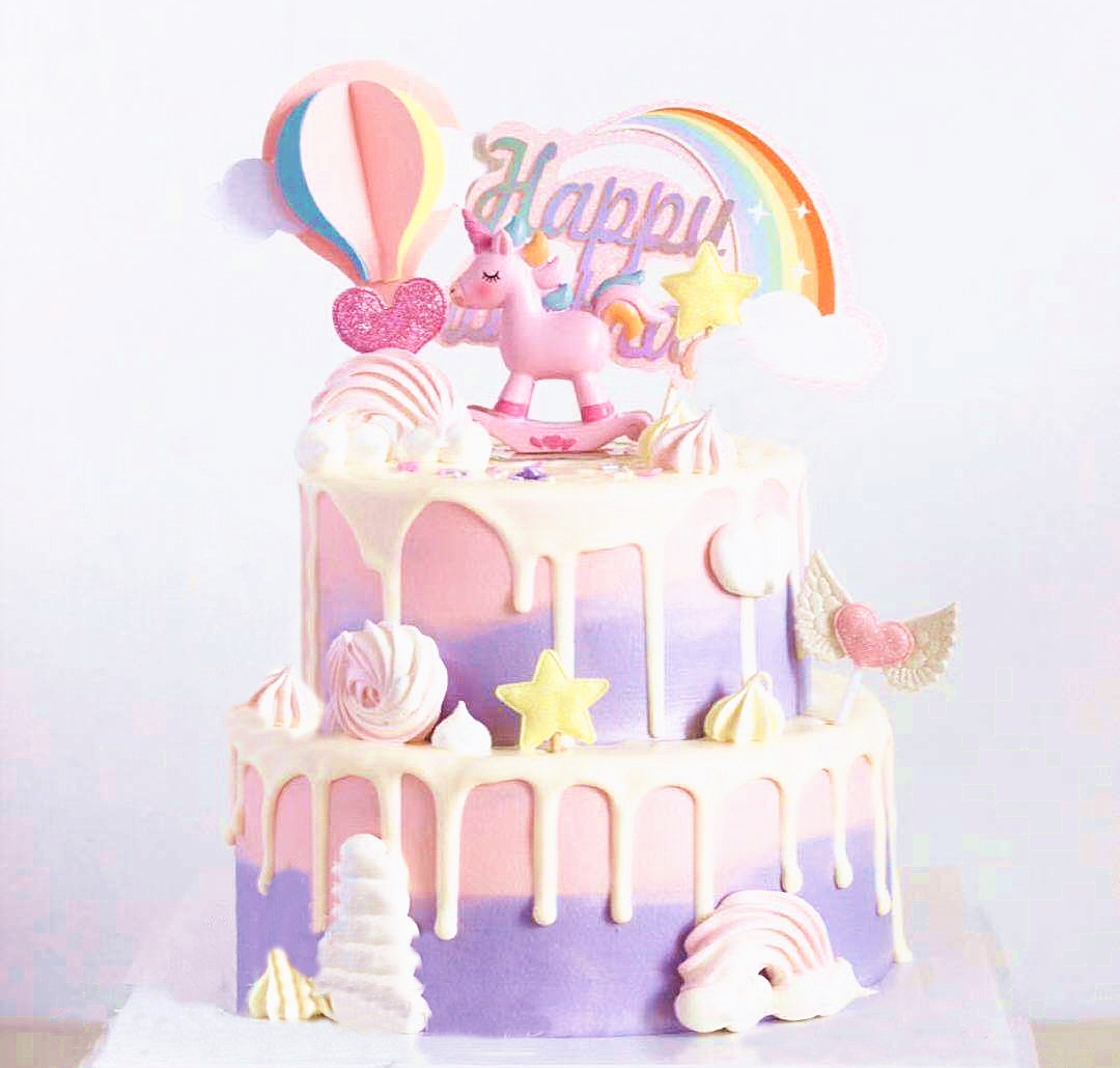 梦幻独角兽｜卡通双层蛋糕