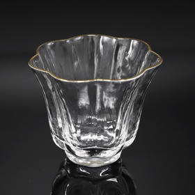 云中居 手工锤纹玻璃品茗杯 樱花杯