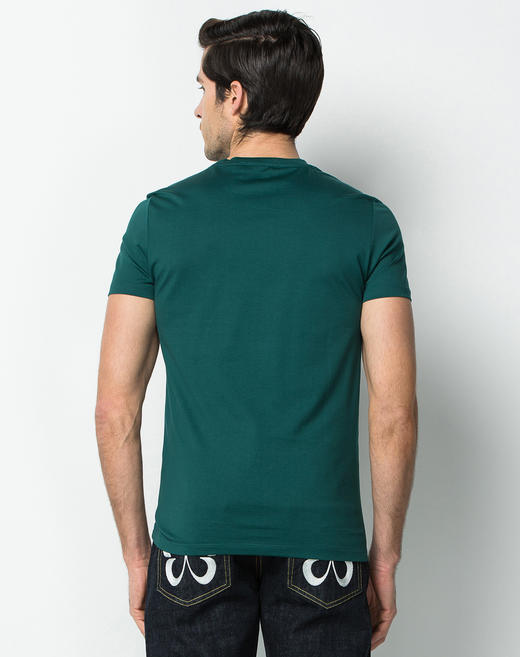 Marco Azzali 墨绿印花圆领T恤 T3676700 商品图2