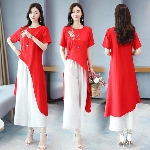 HR-YGYL2027舒适宽松柔软潮流个性简约两件套 商品图2