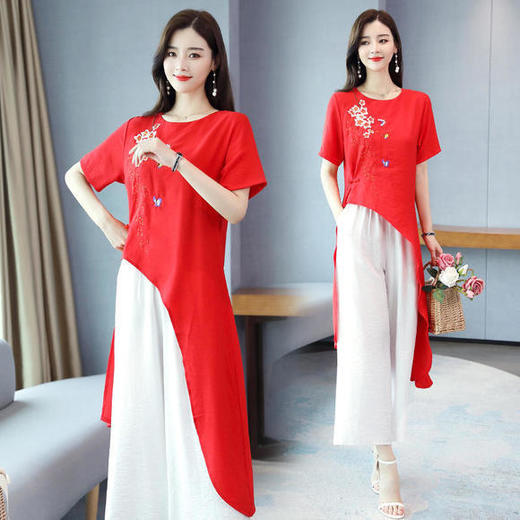 HR-YGYL2027舒适宽松柔软潮流个性简约两件套 商品图3