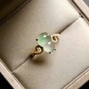 高冰到玻璃种阳绿雪花棉翡翠葫芦戒指18k黄金钻石镶嵌 商品缩略图4