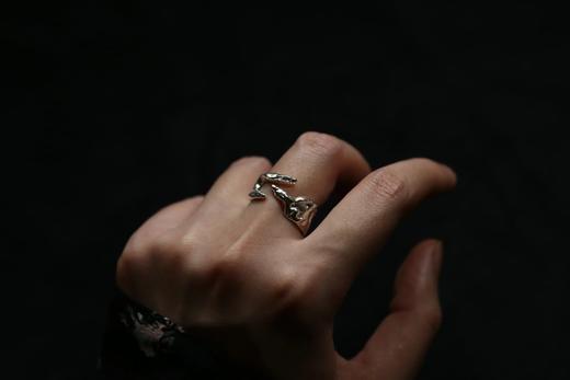 CHEZ BOQUE 印象系列原创手工925银戒指《合手》 商品图1