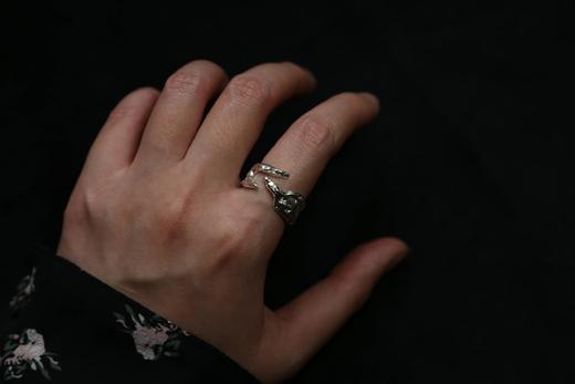 CHEZ BOQUE 印象系列原创手工925银戒指《合手》 商品图5