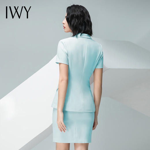 IWY/浅绿色短袖西服半裙套装C10216 S10216 商品图4