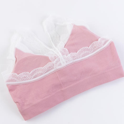 贝贝怡孕妇背心式内衣怀孕期舒适新款一片式蕾丝文胸少女运动文胸193Y509
 商品图4