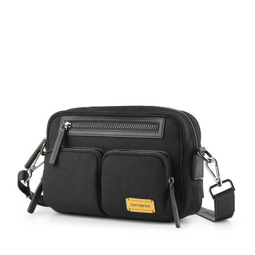 新秀丽斜挎包男士横式单肩信使包杜邦面料邮差包to8006