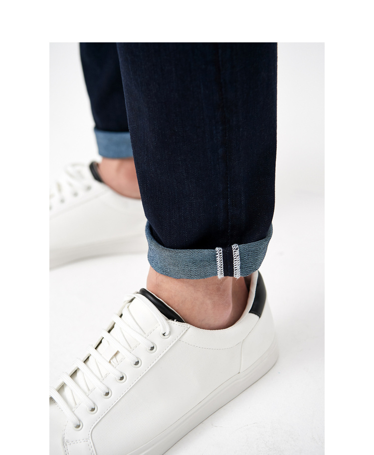 313819015棉先生弹力牛仔裤男轻奢级土耳其orta面料修身小脚牛仔裤男