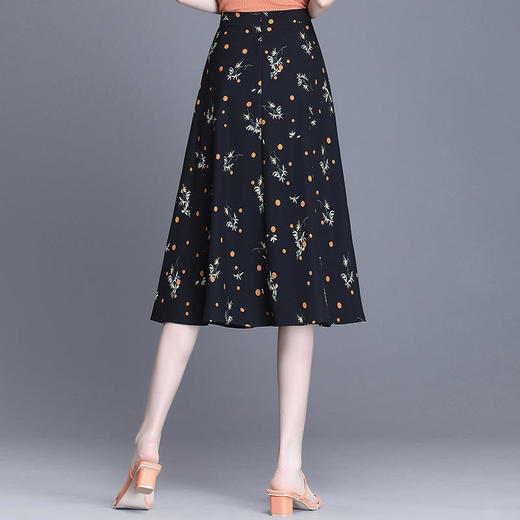 YWE 20571印花时尚气质修身显瘦优雅半身裙 商品图1