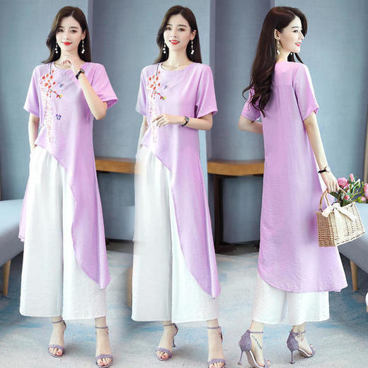 HR-YGYL2027舒适宽松柔软潮流个性简约两件套 商品图1