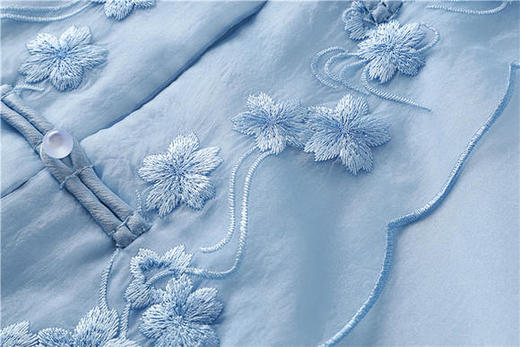 FNZD2080新款中国风复古文艺刺绣中长款薄开衫外套 商品图3