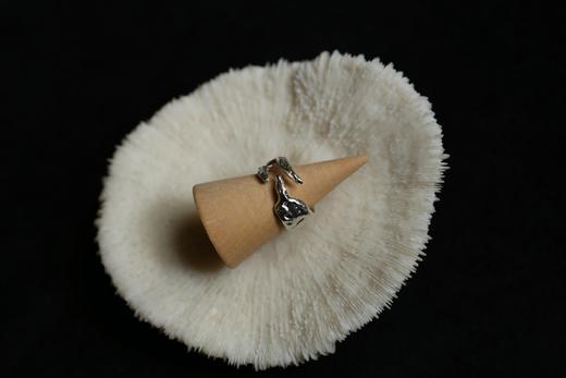 CHEZ BOQUE 印象系列原创手工925银戒指《合手》 商品图6