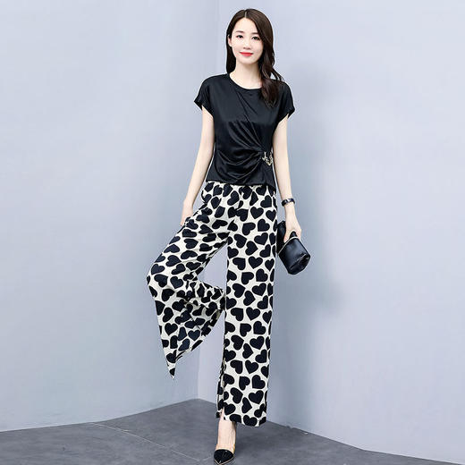 WZNH-BS2072新款套装优雅气质百搭通勤两件套 商品图3