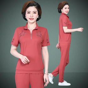 SP1262926新款时尚气质镂空绣花休闲运动套装