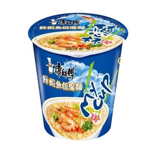 康师傅迷你桶鲜虾鱼板面59g1桶（2020.9月到期） 商品图0