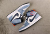 乔丹/Air Jordan AJ1乔丹1代中帮系列Facetasm x Air Jordan 1 Mid “Fearless” 货号：CU2802-100 乔1中帮蓝黑红 36-45 商品缩略图0