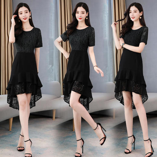 XP-HBLJR8152蕾丝修身鱼尾连衣裙潮 商品图2