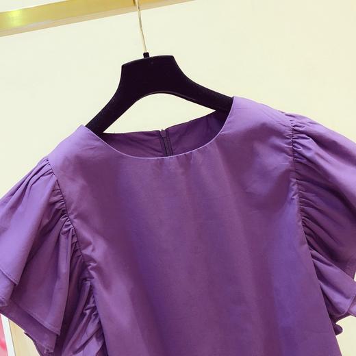 裁缝学苑 AG57女士百褶荷叶边飞飞袖圆领衬衫服装纸样裁剪图纸 商品图3