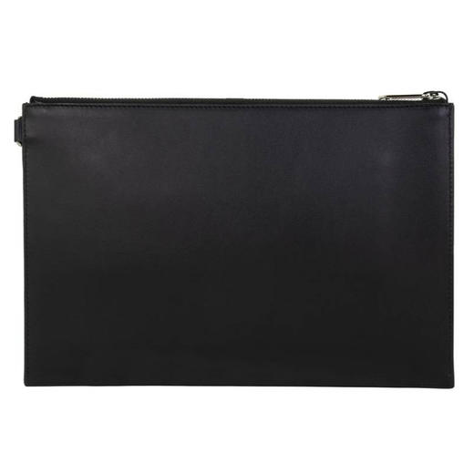 BURBERRY 巴宝莉 男士字母徽标印花拉链手拿包 黑色 8009214 A1189 商品图1