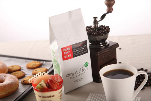 【爱伲庄园】 法式咖啡豆 有机认证 深度烘焙 黑咖啡可磨咖啡粉 250克/袋 商品图4