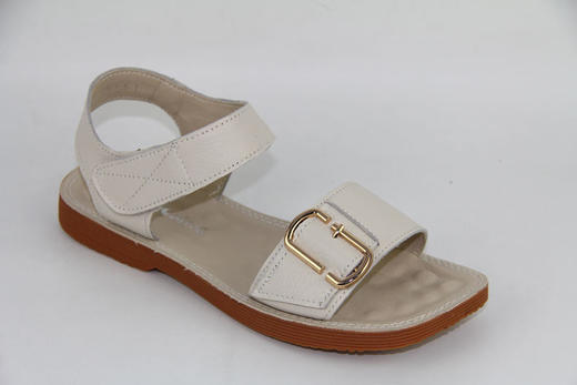 夏季新款豪行真皮舒适休闲时尚平底露趾凉鞋女鞋28222101 商品图1