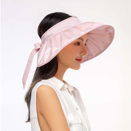 现货   正版授权韩国VVC夏季新款蓓蕾遮阳帽女防晒帽百搭太阳帽大檐空顶帽子(834) 商品图4