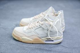 乔丹/Air Jordan 乔4 AJ4 aj4 AJ4 乔丹4代OFF-WHITE x Air Jordan 4 “Sail” SP WMNS货号：AQ9129 002 乔4联名