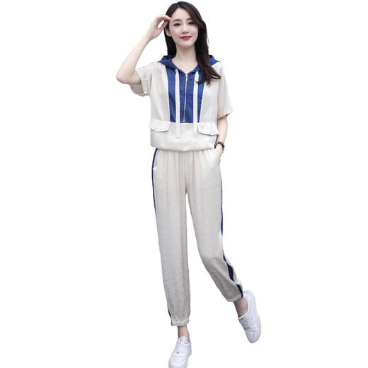 WZNH- ANY208新款运动休闲两件套洋气小个子搭配显高时尚卫衣 商品图4