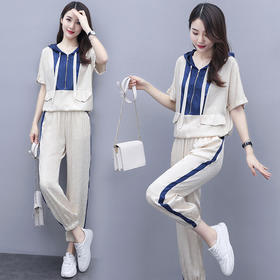 WZNH- ANY208新款运动休闲两件套洋气小个子搭配显高时尚卫衣