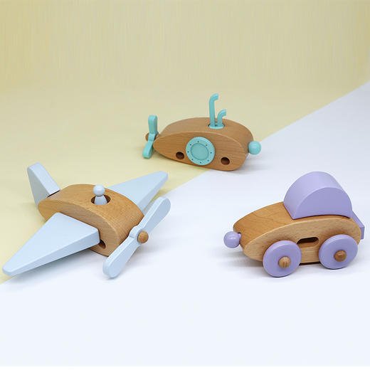 ruralscape 木制玩具 交通系列 汽车潜水艇飞机三款可选 商品图0