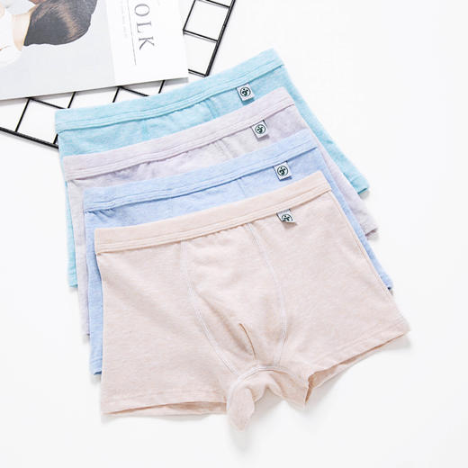 【男童成长内裤】儿童内裤男孩平角裤全棉4条装男宝宝透气吸湿小童中大童青少年四角裤纯棉莫代尔男生幼儿园中小学生内衣短裤头 商品图1