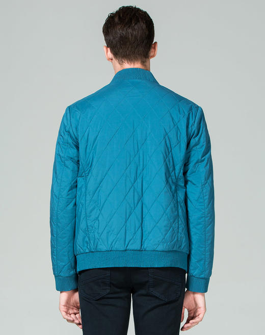Marco Azzali 蓝绿色棒球领夹克款棉服 M3506600 商品图2