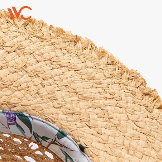 现货~正版授权韩国VVC草帽遮阳帽女沙滩大帽檐防晒帽出游镂空帽子太阳帽(832) 商品图2