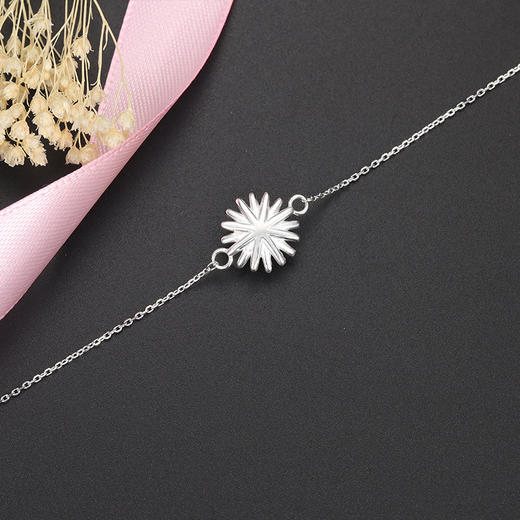 QC-CQSL0004S925纯银小雏菊手链简约森系小清新夏季手饰 商品图3