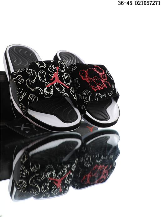 JORDAN HYDRO AJ4 RETRO KAWS 魔术贴运动拖鞋乔丹4代 商品图1