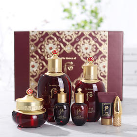 Whoo后津率享红华凝香水乳霜套装 后津率享三件套免税带精华27年新款 滋润保湿女神节礼物