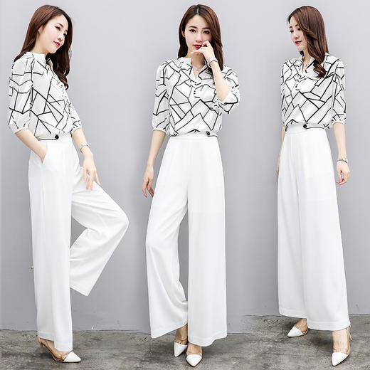 WZNH-HCNL18108新款名媛气质小香风女装洋气时尚两件套 商品图2