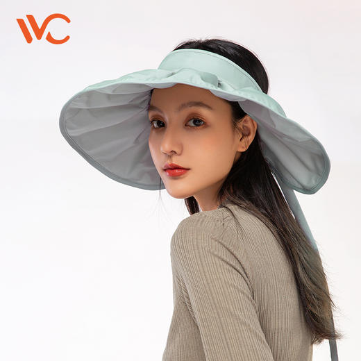 现货   正版授权韩国VVC夏季新款蓓蕾遮阳帽女防晒帽百搭太阳帽大檐空顶帽子(834) 商品图0