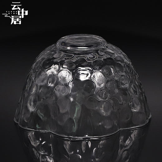 云中居 手工锤纹玻璃品茗杯 梅花杯 商品图2