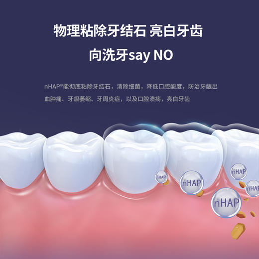 北大口腔护理科技推广成果：舒适雅nHAP牙膏●牙周专用版 商品图1