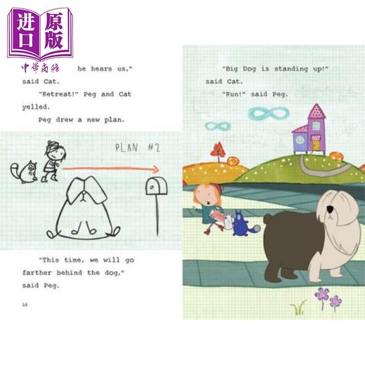 【中商原版】佩格与小猫1 Peg + Cat: The Big Dog Problem 分级阅读 Level2 低幼儿童启蒙绘本图画书 认知启蒙 英文原版 3-6岁 商品图3