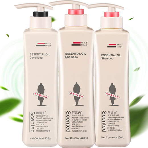 阿道夫（ADOLPH）祛屑舒爽洗护组合3件套（洗发水420ml*2+护发素420ml） 商品图3