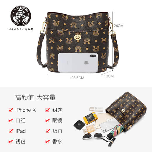 LW-20110欧美风范新款大容量水桶包时尚潮流单肩斜跨包 商品图1